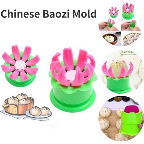 Steamed Stuffed Bun Making Mould Maker Chinese Baozi DIY Pastry Dumpling Mold for Household Kitchen Easy Supplies