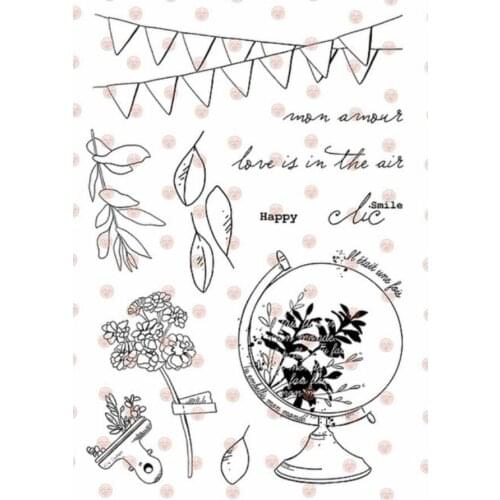 French Transparent Clear Silicone Stamp/Seal for DIY scrapbooking/photo album Decorative clear stamp A7381