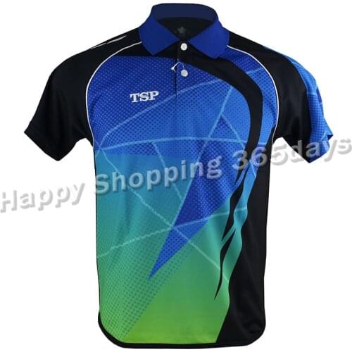 TSP Table Tennis Jerseys (Design in Japan) T-shirts for Men / Women Badminton Ping Pong Cloth Sportswear Training T-Shirts