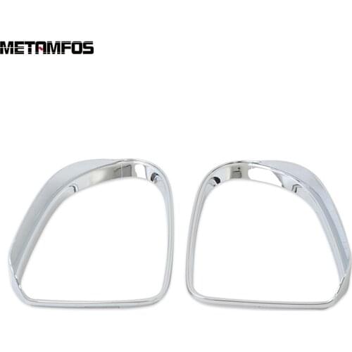 For Hyundai Santa Fe 2019 2020 Chrome Rearview Side View Door Wing Mirror Visor Sun Shade Rain Guard Shield Exterior Accessories