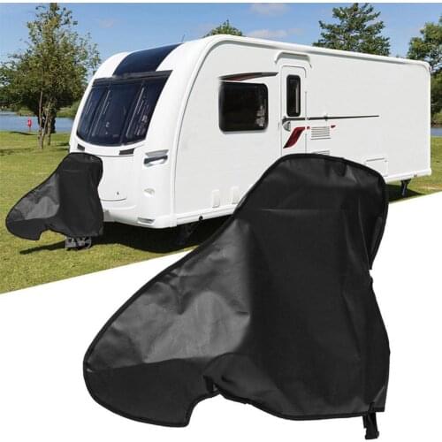 Caravan Towing Hitch Cover Waterproof Trailer Anti Rain Dust Dew UV Shading Protector For RV Tailer Accessories Universal