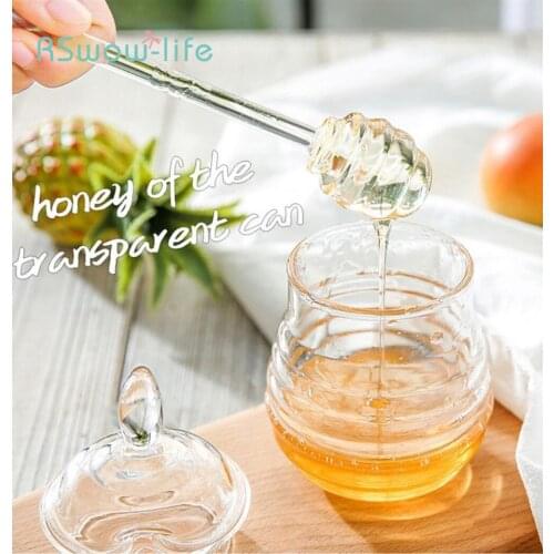 Kitchen Storage Jar With Stir Bar Honey Jar Juice Jam Jar Home Kitchen Supplies Sugar Cannister