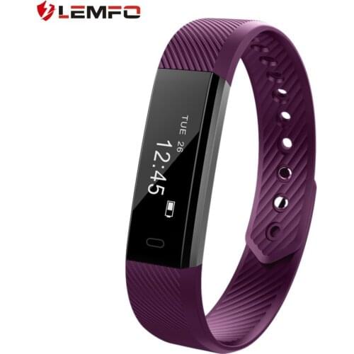 LEMFO ID115 Pedometer Sleep Monitoring Sport Alarm Clock Smart Bracelet Fitness Tracker for iOS for Android