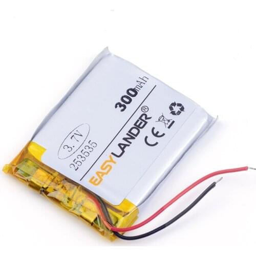Best battery brand Size 253535 3.7V 300mAh for MP4 GSP PSP Digital Products Free