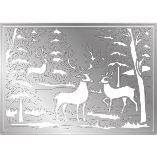 Metal cutting dies winter stags cut mold card Scrapbook paper craft knife mould blade punch stencils