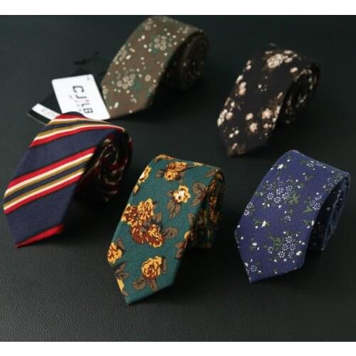 Fashion Mens Ties Neckties 6cm Classic for Men Formal Wear Business Wedding Suit cotton printed 10pcs/lot