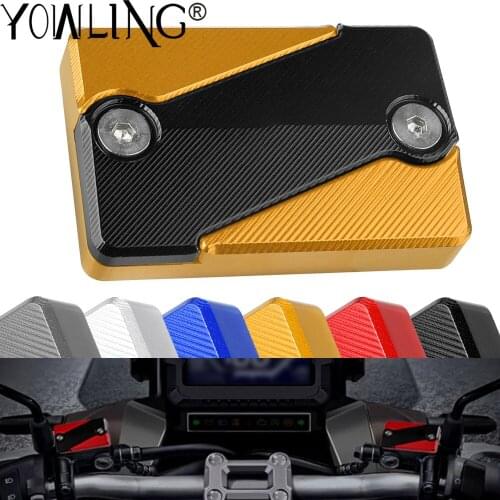 Motorcycle Aluminum DIRT BIKE Front Brake Fluid Reservoir Caps Covers For HONDA CRF1000L CRF 1000L 1000 L Africa Twin 2016-2017