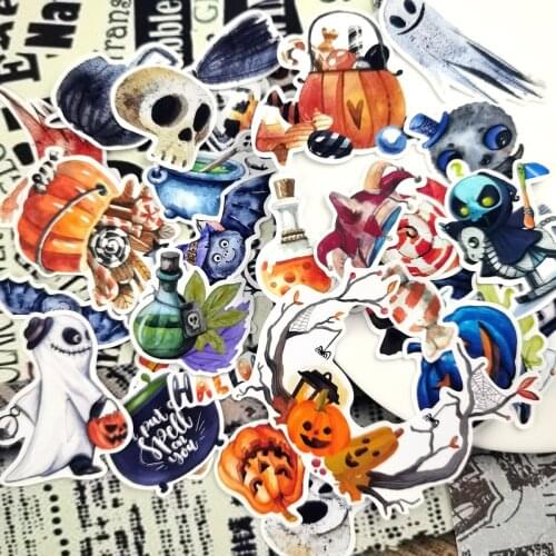 33pcs Watercolor Halloween Demon Kawaii Sticker decoration Notebook Planner stikers Scrapbooking/ DIY journal adesivo