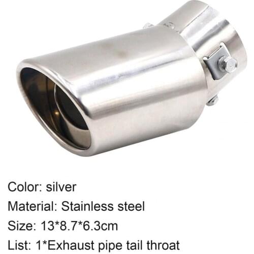 Exhaust Tip Pipe Heat-resistant Anti-corrosion Stainless Steel Curved Car Muffler Tip Exhaust Pipe for Truck