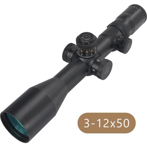 Schmidt Bender 3-12x50 Riflescope Tactical Optical Rifle Scope Sniper Hunting Long Range Airsoft Scope 1klick=1cm=1/10MIL
