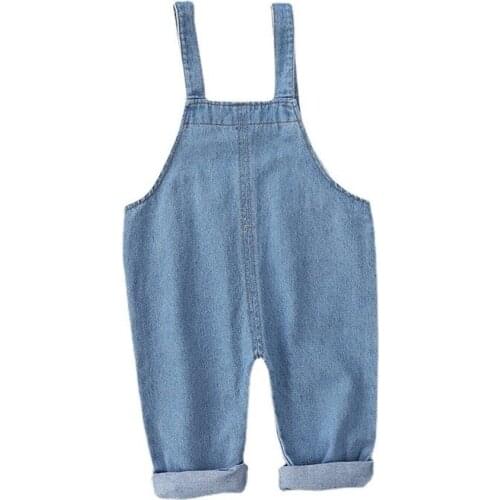 Spring Autumn Children Clothes Baby Boys Girls Cartoon denim Pants overalls Infant Outfit Kids giraffe Fashion Toddler Casua
