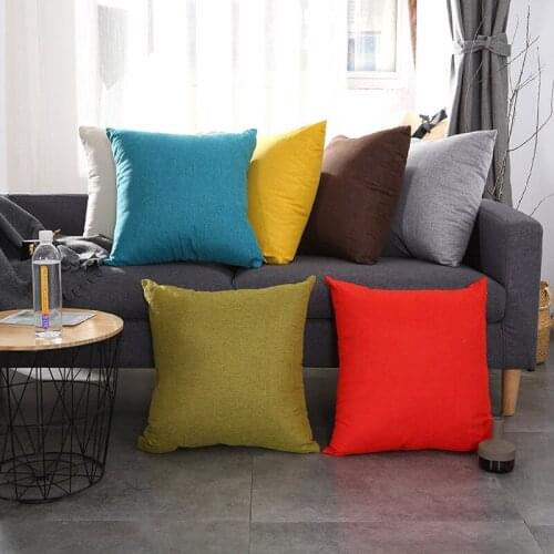 Ins Nordic plain office sofa cushion bolster thickened solid domestic living room large cushion waist bolster