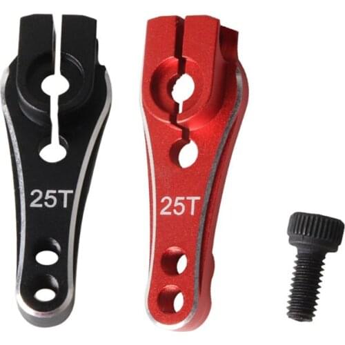 Premium Metal Aluminum Alloy 25T Servo Horn Steering Arm for 1/10 RC Crawler Traxxas TRX-4 Trail Defender 8247 Replacement Parts