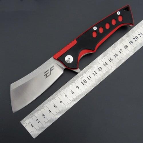 EF78 EF 78 Folding Knife D2 Blade G10 Handle Tactical Hunting Camping EDC Outdoor Multi Tools Pocket Survival Knife Xmas Gift
