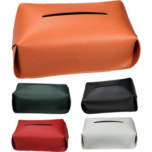 Tissue Case Eco-friendly Detachable Faux Fur Desktop Rectangle Paper Holder for Home