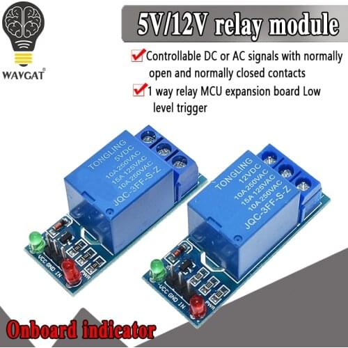5V 12V low level trigger 1 Channel Relay Module interface Board Shield For PIC AVR DSP ARM MCU Arduino Free Shipping