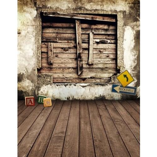 Customized photo background art portrait vinyl wooden door photography backdrops for photographer studio props fotografia S-2215