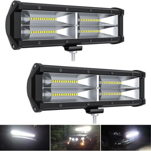 Waterproof LED Rectangular lights Car Headlamp Light Bar Fog Spot Light Motorcycle Offroad Car Boat Led Work Light