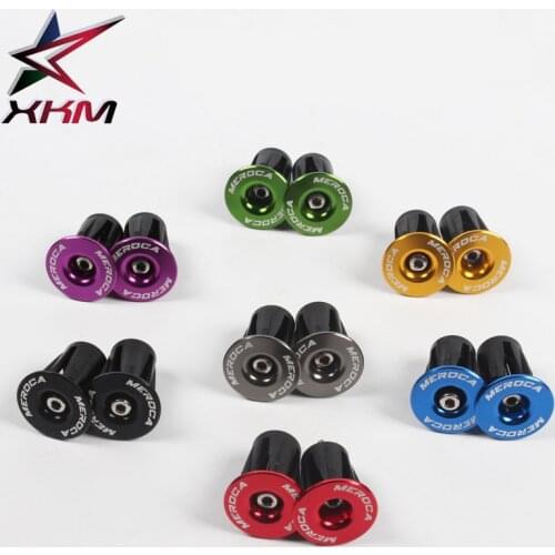 1 pair of bicycle handlebar plugs super light 19g expansion plug for 22-24mm handlebar 7 color aluminum alloy mtb road bike part