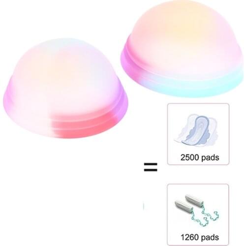 1PCS Reusable Colorful Copa Menstrual Cup Disc Flat-fit Design Menstrual Cup Medical Silicone Menstrual Disk Menstrual Tray