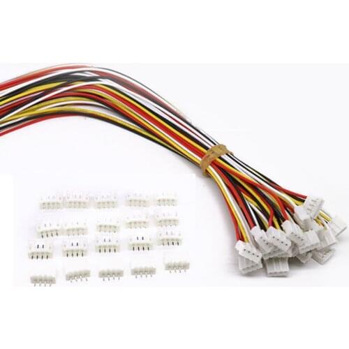 10 Sets Mini Micro Jst 2.0 Ph 4 Pin Connector Plug Male With 150mm Cable & Female