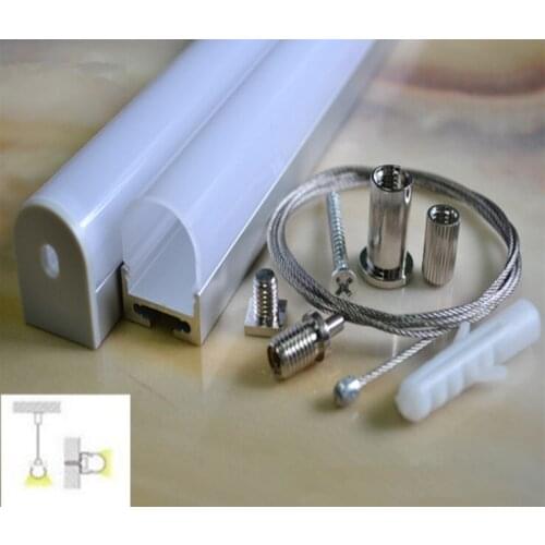 10pcs/pack 1m/3.3feet aluminum profile LED Bar Light pendant light with oyster white cover end caps and hanging systems