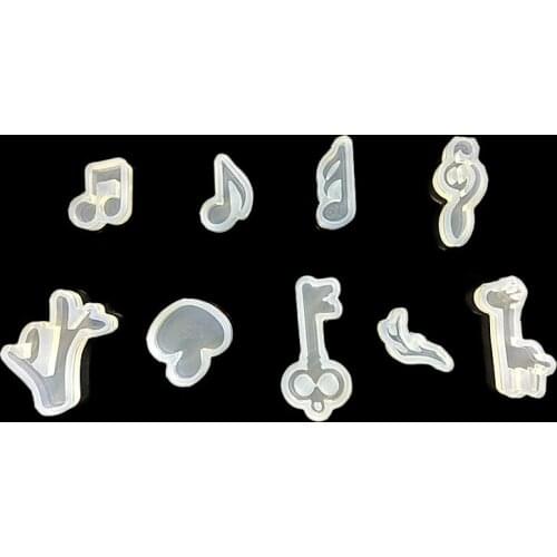 18style Animal Sheep Fish Music Design Clear Silicone Mold Casting Mold Tools Silicone Resin Craft DIY Decoration Tool