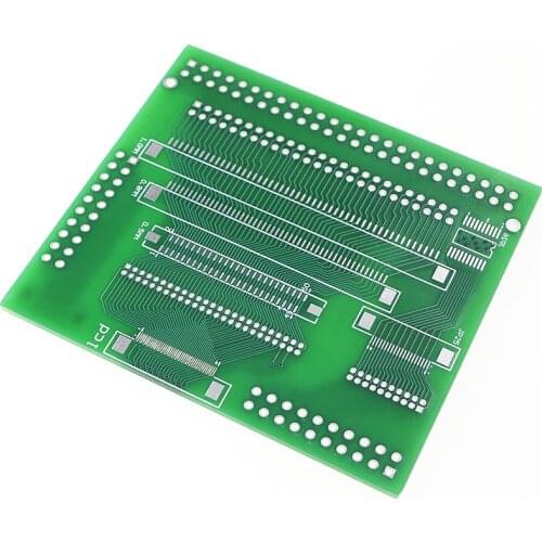 2 pcs 50 Pin 0.5 mm 0.6 0.7 FFC/FPC Connector SMT converter adapter to 1.27 2.0 2.54 mm throug hole PCB board