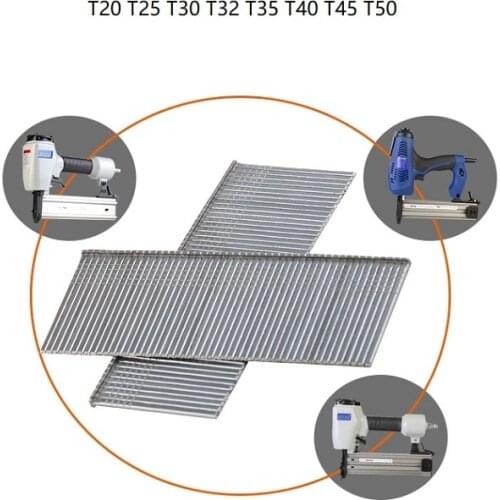 2500pcs/box T32 Nails For Electric Straight nail gun staples Pneumatic nail gun Air nail gun T20 T25 T30 T32 T35 T40 T45 T50