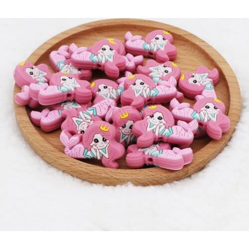 5Pcs Silicone Beads BPA Free Silicone Teether Toys For Jewelry Making Bulk DIY Baby Molar Teether Bracelet Pacifier Chain Beads