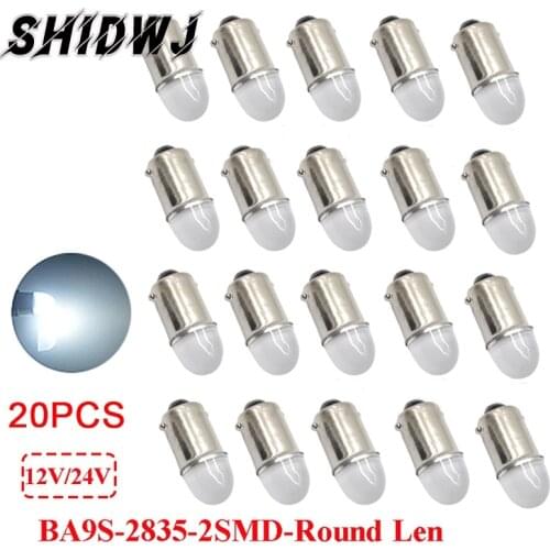 20 PCS Car Signal Light Automobile Ba9s Socket T4W LED Automatic Wedge Sign Lamp Bulb DC12V / 24V High Quality Five Colors