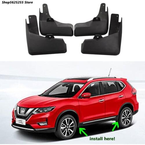 Car Mudguard Refit 4pcs For Nissan Xtrail X-trail T32 Accessories 2017 2018 2019 2020 Tire Fender Special Auto Decoration
