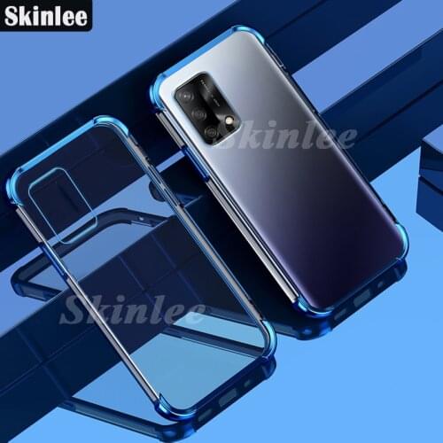 Skinlee For Realme GT 5G Case Transparent Plating Electroplate Shining Soft Case For Realme GT Master Edition Clear Cover