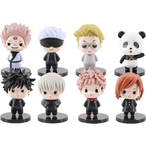 Jujutsu Kaisen Anime Figures Fushiguro Megumi Kugisaki Nobara Gojo Satoru Yuji Itadori Ryomen Sukuna Figurine Pvc Model Toys Set