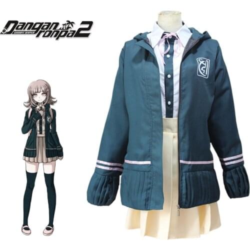 Nanami ChiaKi Costume Danganronpa 2 Cosplay Girl School Uniform Women Sailor Suit Japanese Anime Cosplay Halloween Costume