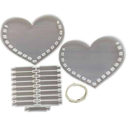 Moon Love Heart Handbag Epoxy Resin Mold Plant Flower Hanging Basket Silicone Mould DIY Crafts Ornaments Home Decorations