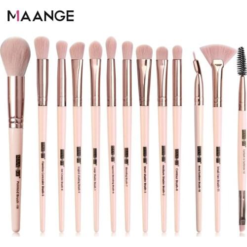 MAANGE 13pcs Makeup BrushesHigh Quality Foundation Blush Eye Shadow Lip Makeup Brush Set Cosmetic Professional Beauty Tool New