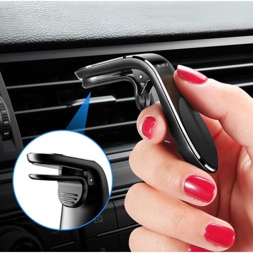Magnetic Car Phone Holder Vehicle Air Vent Clip Metal Phone Holder Stand for iPhone Samsung Huawei 4-7inch Mobile Phone