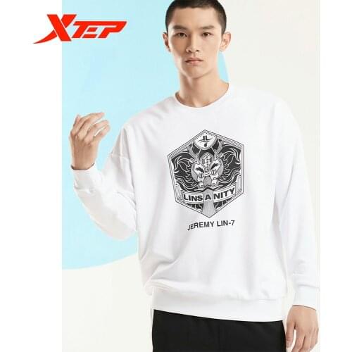Xtep MenS Jacket 2020 Winter Jeremy Lin Same Style Basketball Loose Breathable Sports Sweater MenS Shirt 880329050139