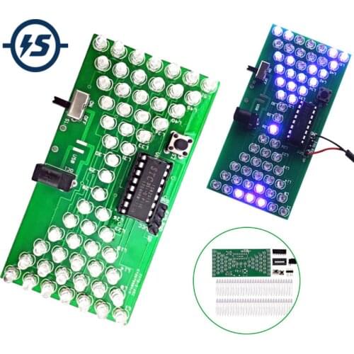 5V Electronic Hourglass DIY Kit Funny Electric Production Kits Precise With LED Lamps Double Layer PCB Board DIY Electronic