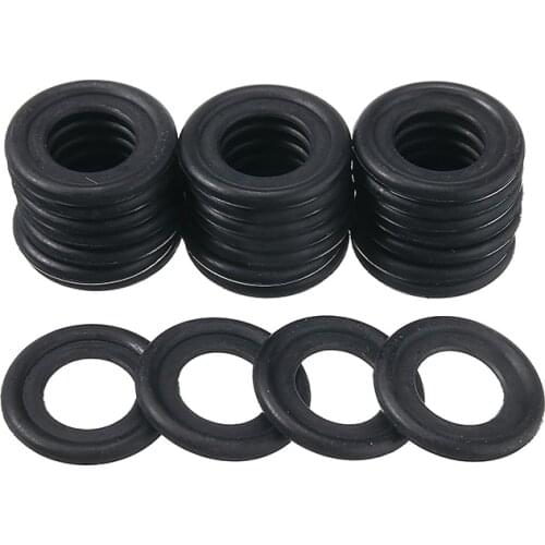 New 25pcs M12 Rubber Engine Oil Drain Plug Gasket Washer Kit 12616850 Car Accessories For Opel Universal
