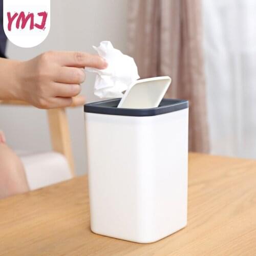 New Cute Small Trash Can Mini Desktop Ashcan High Quality Waste Bin Litter Trash Little Tabletop Trashbox for Desk Car Trash Bin