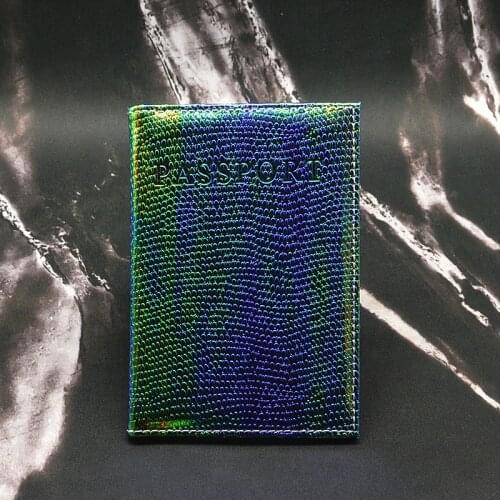 Cute Discolour Passport Cover Women Travel Wallet Soft Pu Leather Covers for Passports Document Holder Paspoort Protective