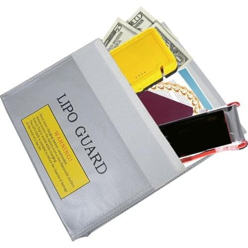 LiPo Guard Fireproof Bag Fireproof Battery Bags Safe Heat Protection Explosion-Proof Bag Lithium Battery Safe Bag Accessories