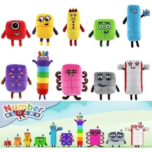 Numberblocks Plush Doll Educational Stuffed Number Blocks Toys Kids Gift Toys Kids Gift Cute Plush Toy