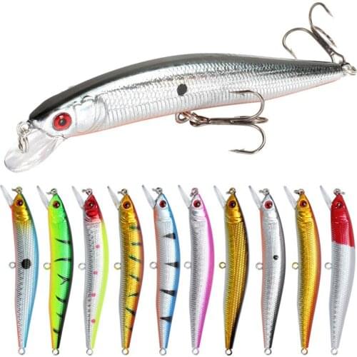Fishing Lures 10 Color Minoruya Bait 10cm/8.3g Bionic Fake Bait Plastic Hard Bait Fishing Gear Bait Fake Bait Carp Bait Popper