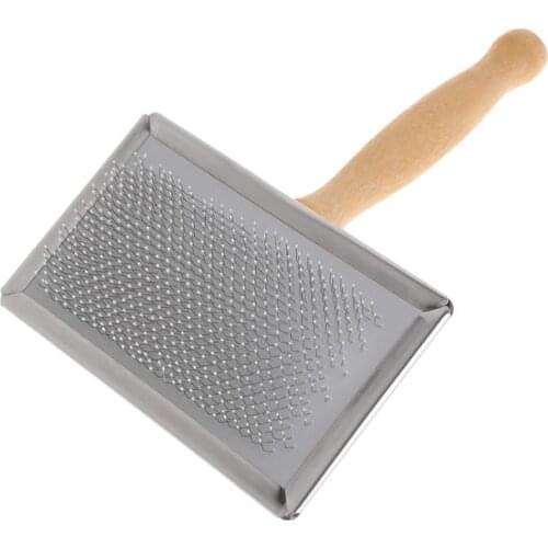 Pet Puppies Hair Grooming Slicker Dog Comb Steel Needle Flea Lice Remove Brush Cat Hair Gilling Massager Grooming Comb