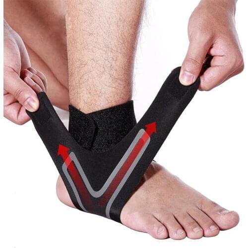 Fitness Sports Ankle Brace Safety Gym Elastic Ankle Support Gear Foot Weights Wraps Protector for Running Basketball Weightlift