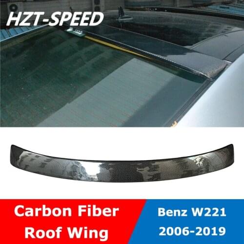 Sales Promotion W221 LRS Style Carbon Fiber Rear Roof Top Spoiler Trunk Wing For Benz W221 S300 S63 S500 S350 2006-2019