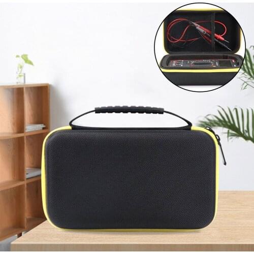 Multimeter Storage Bag for F117C F17B F115C Shockproof Clamp Meter Bag for T5 1000 T5 600 Portable EVA Carrying Case Toolkit